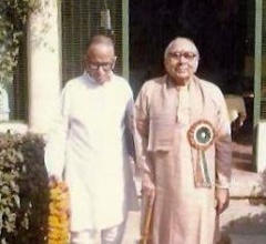 With  Kamlapati Tripathi