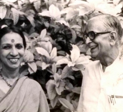  With Mrinalini Sarabhai