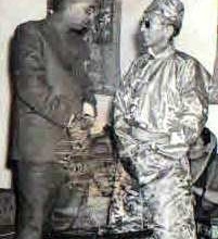 With Maharaja Sikkim