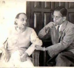With Acharya Kripalani