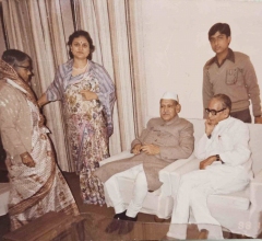 With Shankar Dayal Sharma