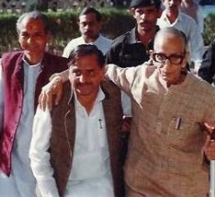 With Mulayam Singh Yadav