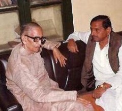 With Mulayam Singh Yadav