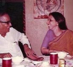 With Mrinalini Sarabhai