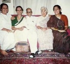 With Mrinalini and Capt. Lakshmi Sahgal